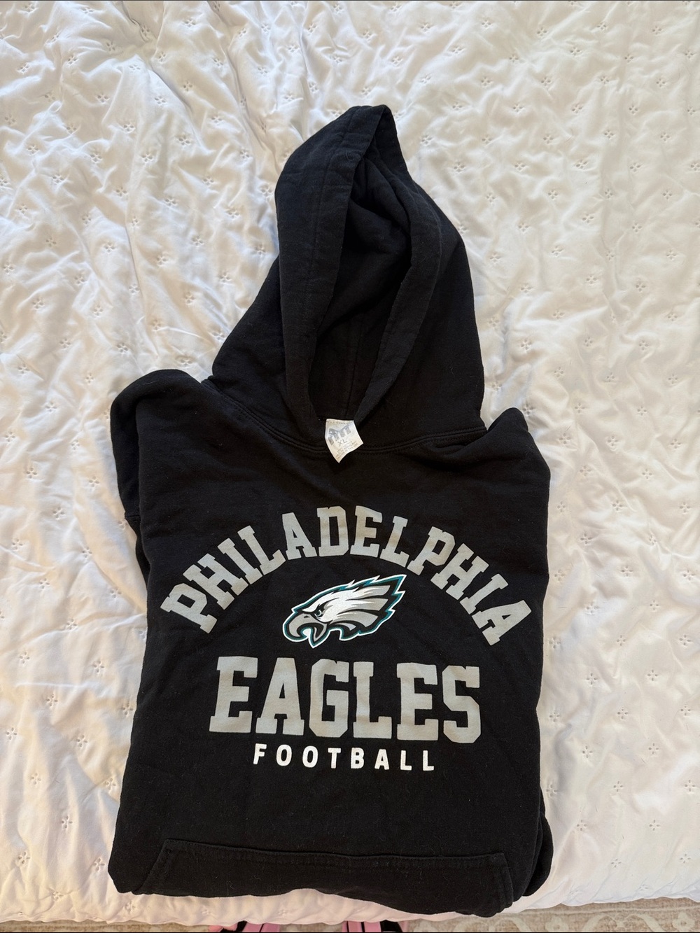 Junk Food Clothing Black Philadelphia Eagles Hooded Sweatshirt